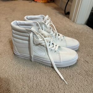 white high top vans
